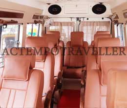 12 seater deluxe 1x1 tempo traveller delhi agra jaipur tour