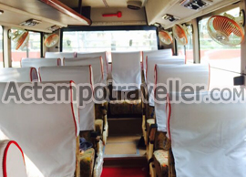 18 seater ac bus hire - agra fatehpur sikri tour package