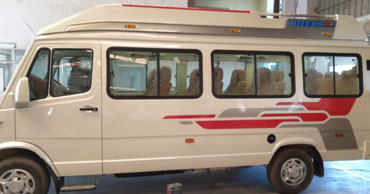 chardham yatra tour by 8 seater deluxe 1x1 maharaja tempo traveller with sofa seater 