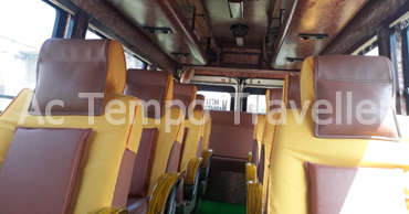 8 1x1 seats with bed deluxe tempo traveller hire in delhi