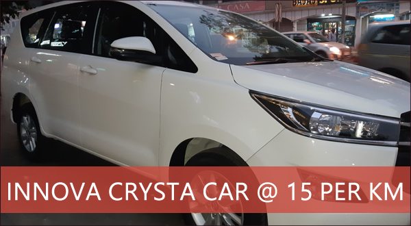 innova crysta car hire delhi