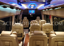 11 seater mercedes benz sprinter imported mini van rental in delhi india